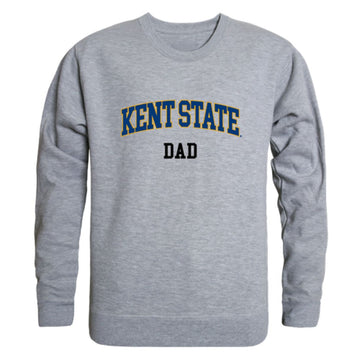 KSU Kent State University The Golden Flashes Dad Fleece Crewneck Pullover Sweatshirt Heather Grey