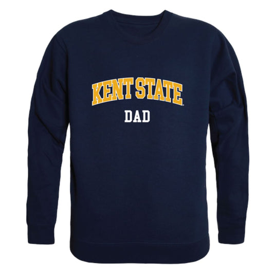 KSU Kent State University The Golden Flashes Dad Fleece Crewneck Pullover Sweatshirt Heather Grey