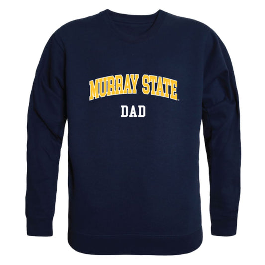 MSU Murray State University Racers Dad Fleece Crewneck Pullover Sweatshirt Heather Grey