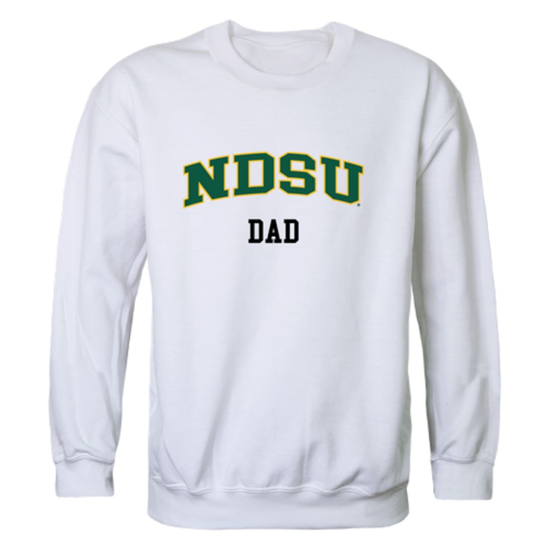 NDSU North Dakota State University Bison Thundering Herd Dad Fleece Crewneck Pullover Sweatshirt Forest