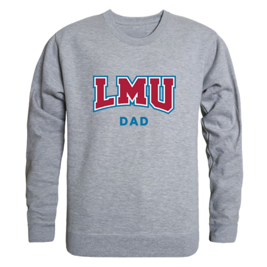 LMU Loyola Marymount University Lions Dad Fleece Crewneck Pullover Sweatshirt Heather Charcoal