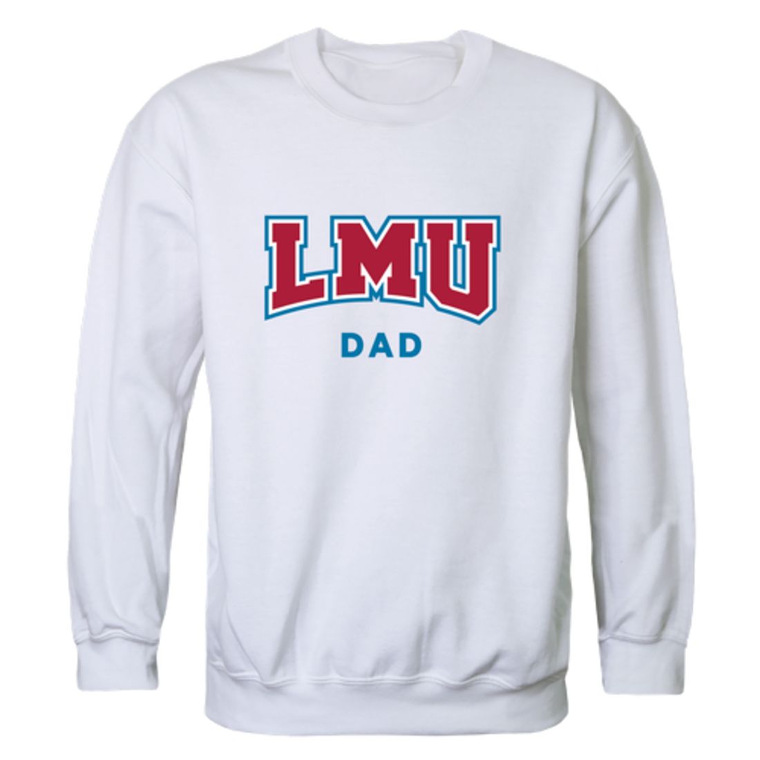 LMU Loyola Marymount University Lions Dad Fleece Crewneck Pullover Sweatshirt Heather Charcoal
