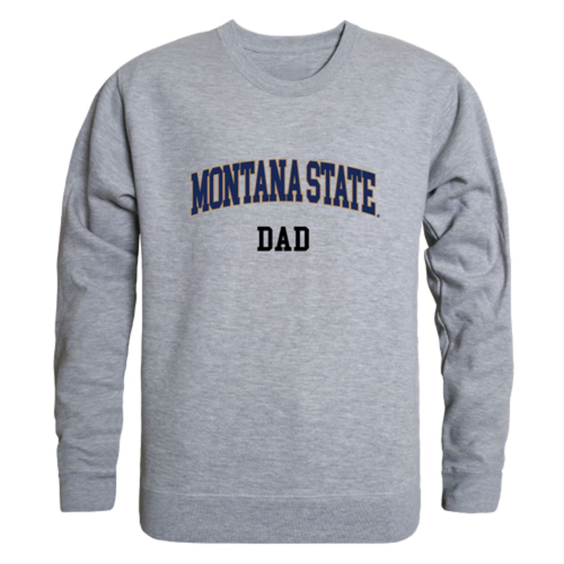 Montana State University Bobcats Dad Fleece Crewneck Pullover Sweatshirt
