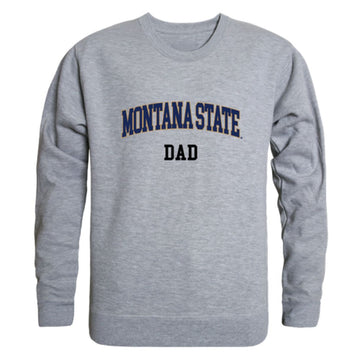 Montana State University Bobcats Dad Fleece Crewneck Pullover Sweatshirt