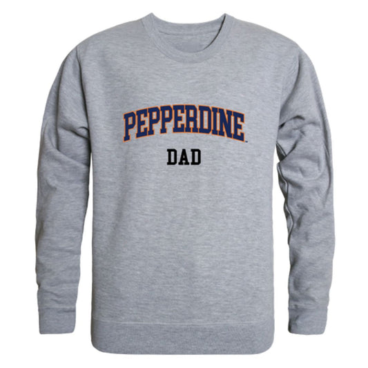 Pepperdine University Waves Dad Fleece Crewneck Pullover Sweatshirt