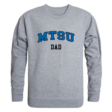 Middle Tennessee State University Blue Raiders Dad Fleece Crewneck Pullover Sweatshirt