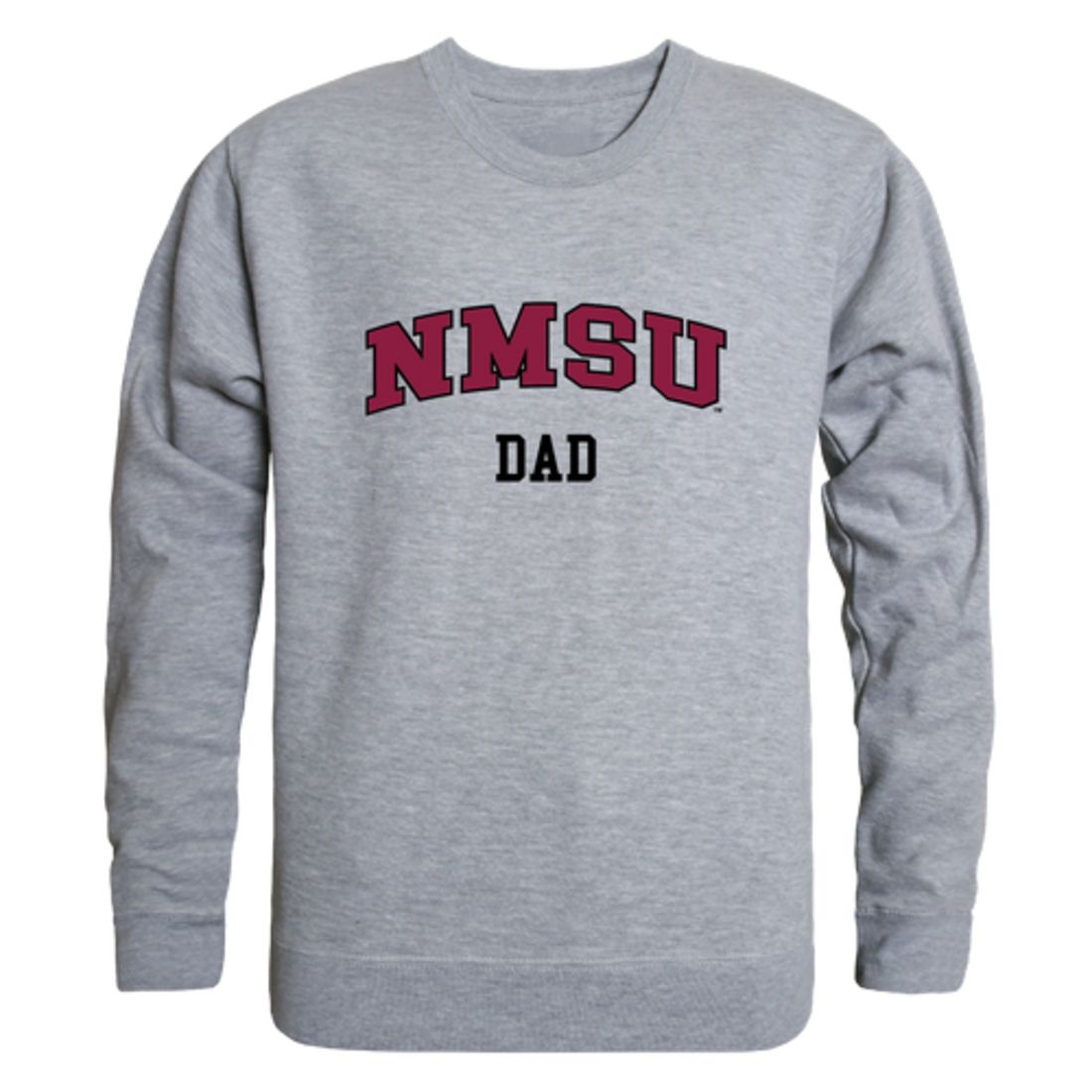 New Mexico State University Aggies Dad Fleece Crewneck Pullover Sweatshirt