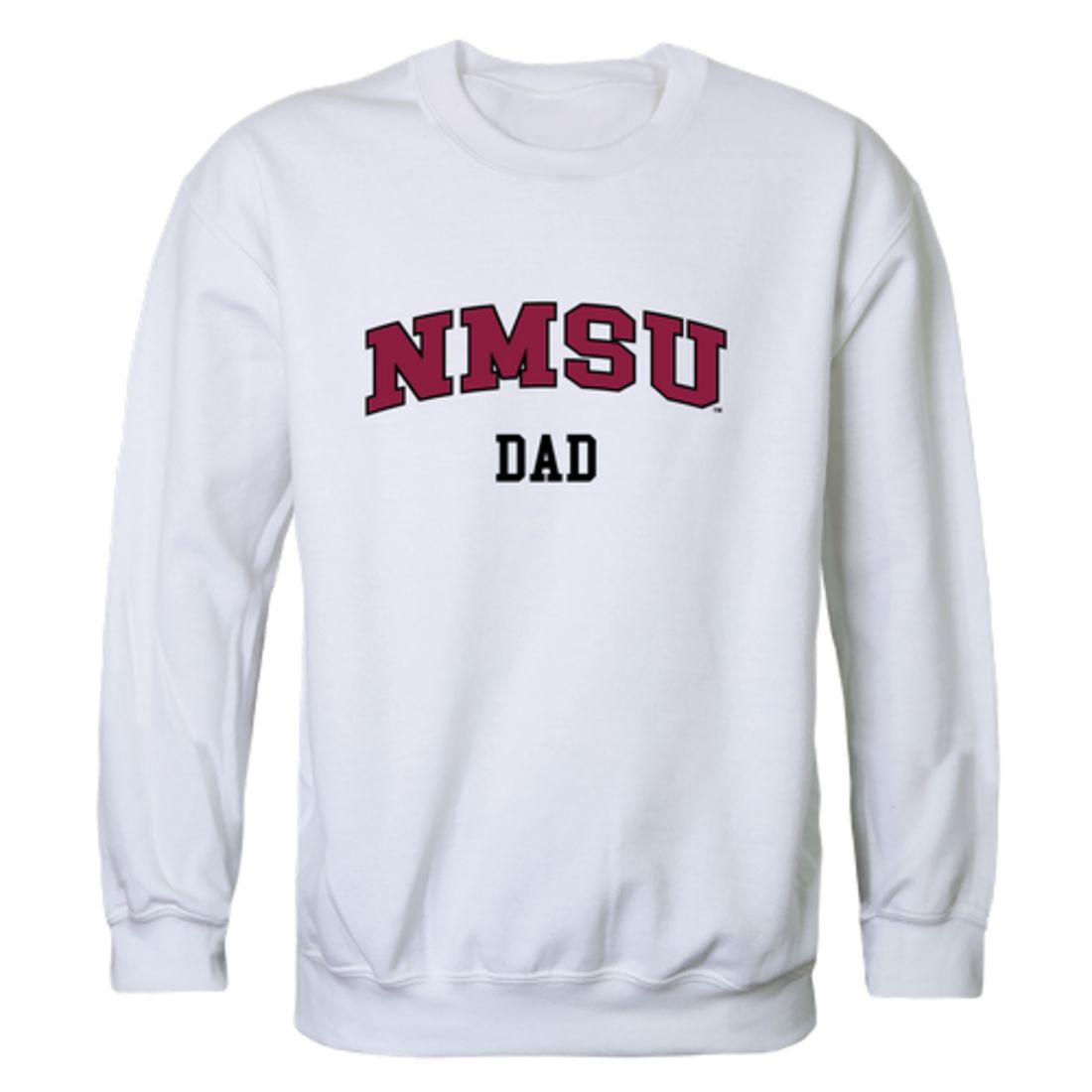 New Mexico State University Aggies Dad Fleece Crewneck Pullover Sweatshirt