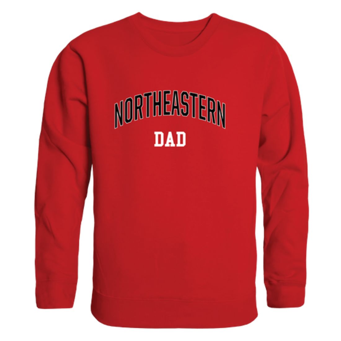 Northeastern University Huskies Dad Fleece Crewneck Pullover Sweatshirt