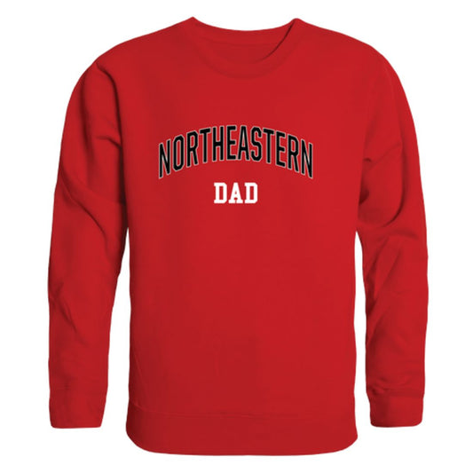 Northeastern University Huskies Dad Fleece Crewneck Pullover Sweatshirt