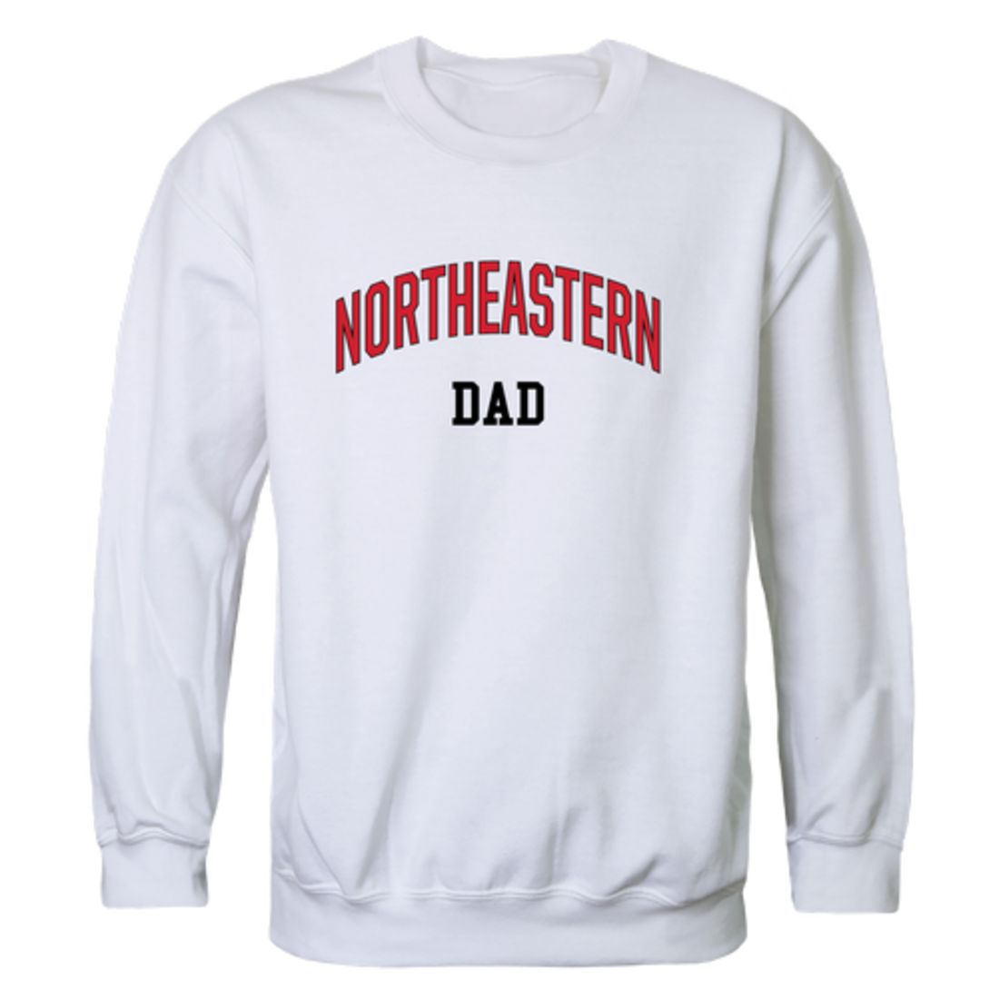 Northeastern University Huskies Dad Fleece Crewneck Pullover Sweatshirt