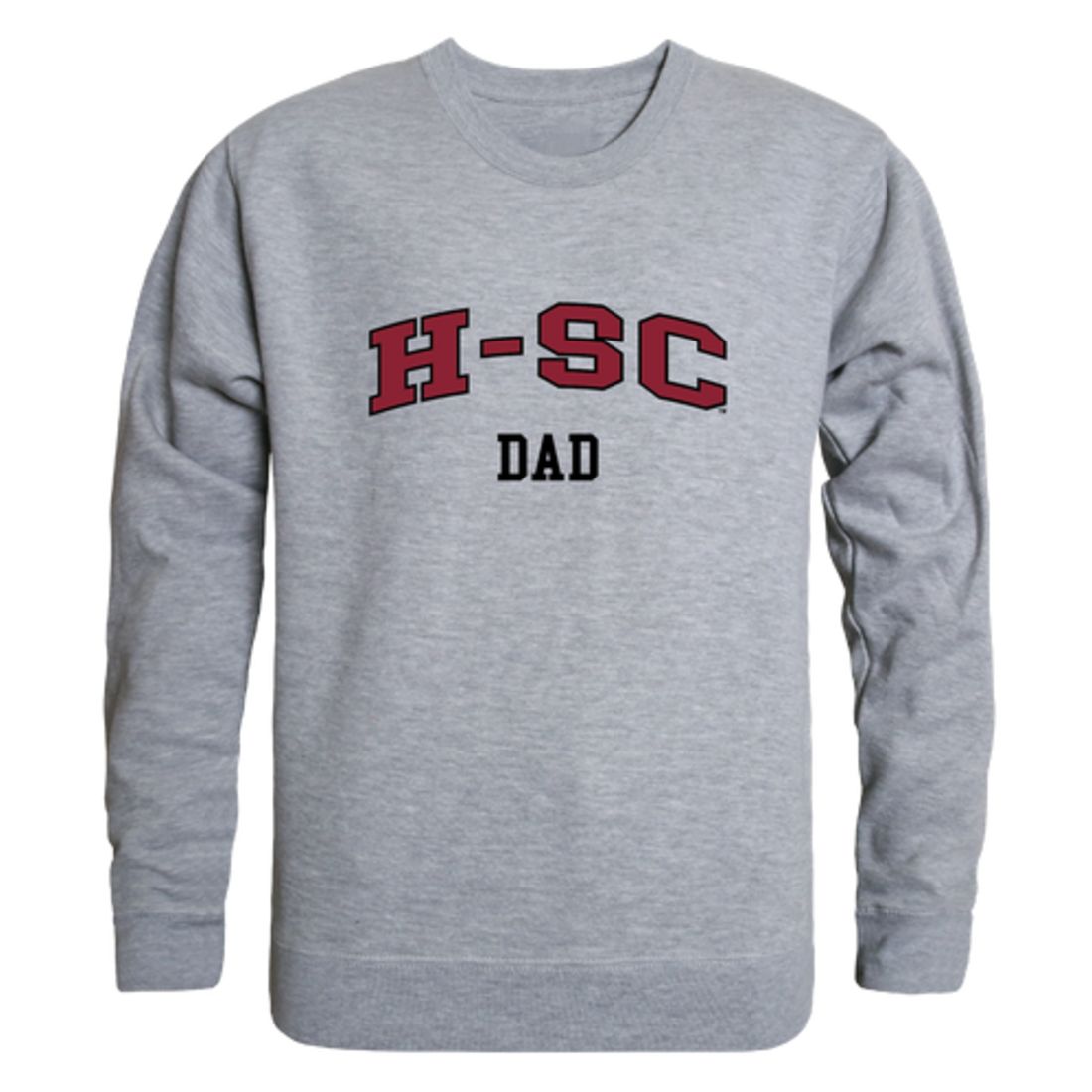 HSC Hampden-Sydney College Tigers Dad Fleece Crewneck Pullover Sweatshirt Heather Grey