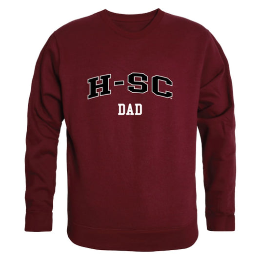 HSC Hampden-Sydney College Tigers Dad Fleece Crewneck Pullover Sweatshirt Heather Grey