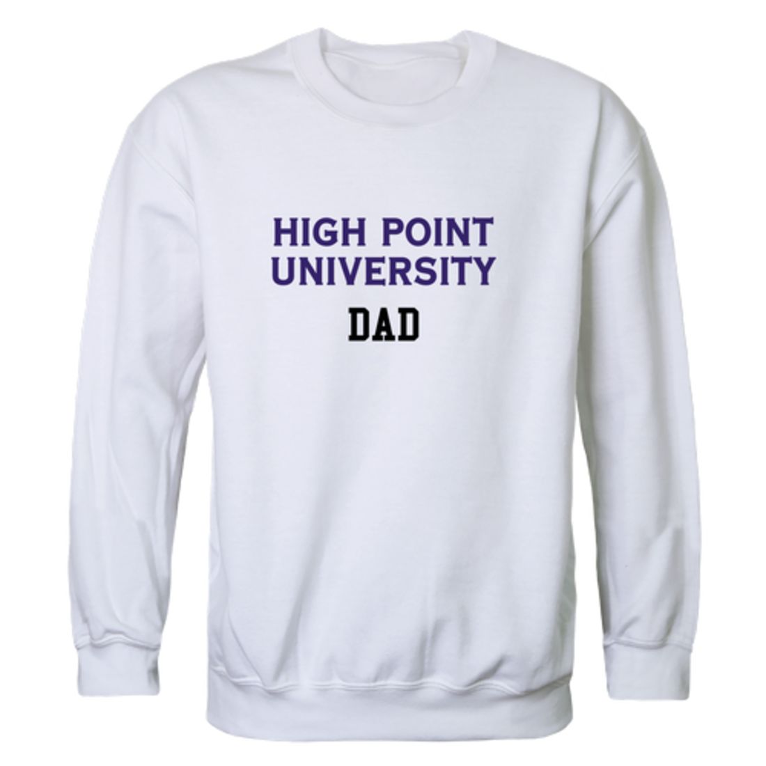 HPU High Point University Panthers Dad Fleece Crewneck Pullover Sweatshirt Heather Charcoal