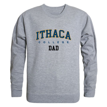Ithaca College Bombers Dad Fleece Crewneck Pullover Sweatshirt Heather Grey