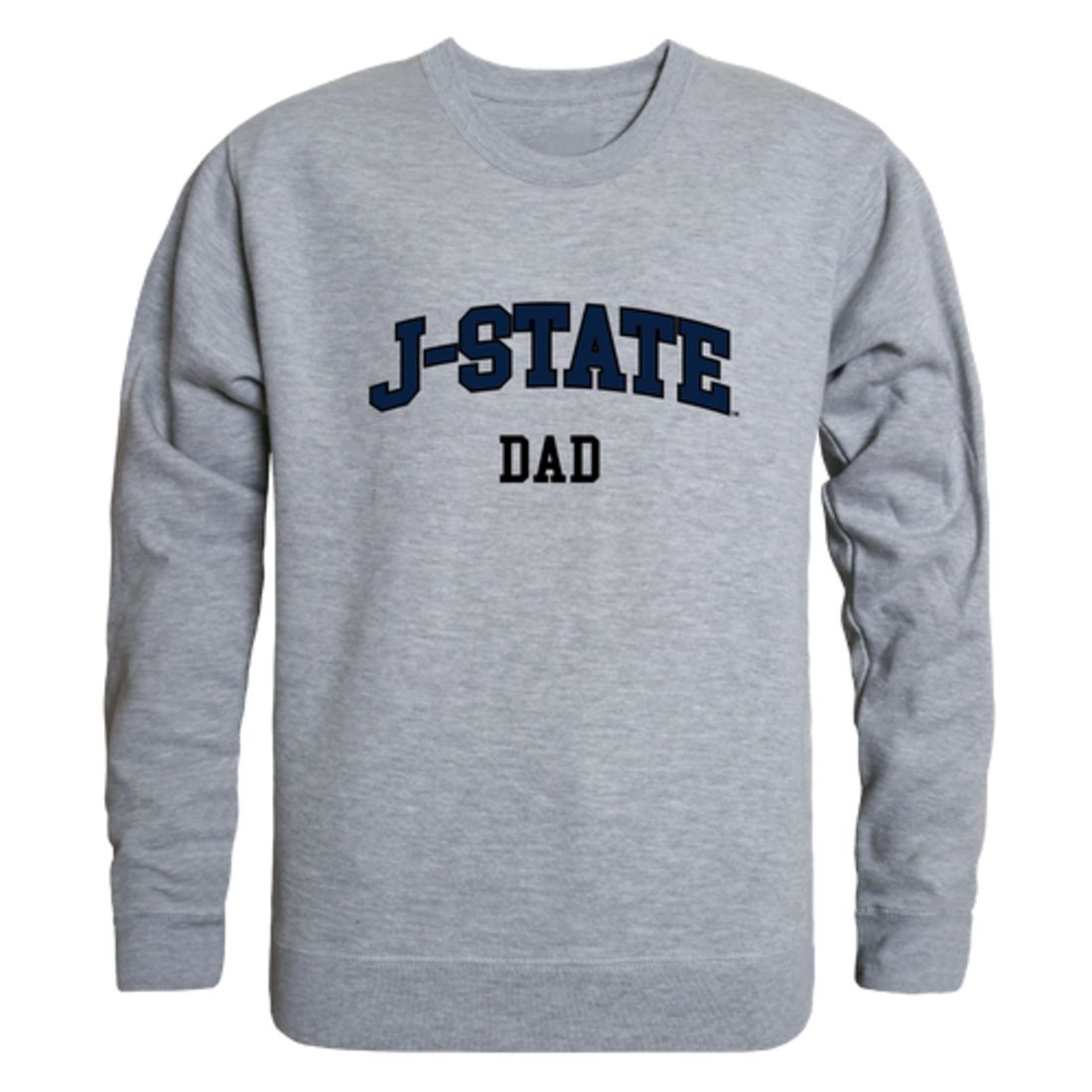 JSU Jackson State University Tigers Dad Fleece Crewneck Pullover Sweatshirt Heather Grey