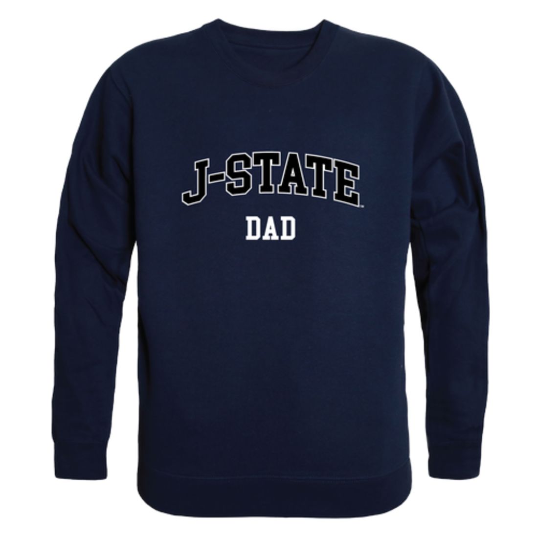 JSU Jackson State University Tigers Dad Fleece Crewneck Pullover Sweatshirt Heather Grey