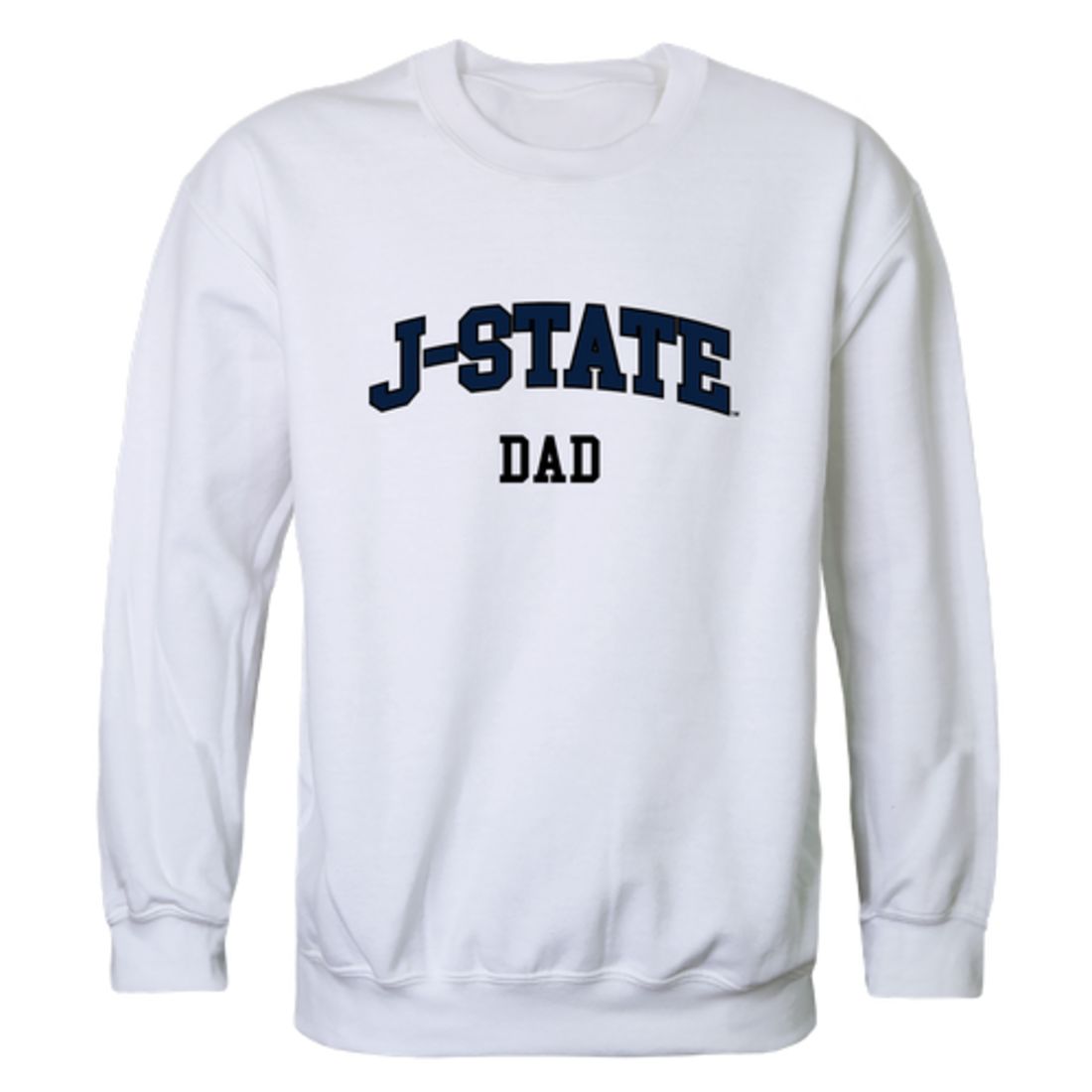 JSU Jackson State University Tigers Dad Fleece Crewneck Pullover Sweatshirt Heather Grey