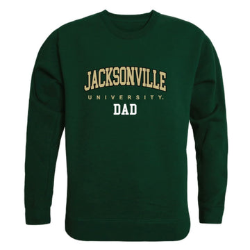 JU Jacksonville University Dolphin Dad Fleece Crewneck Pullover Sweatshirt Forest