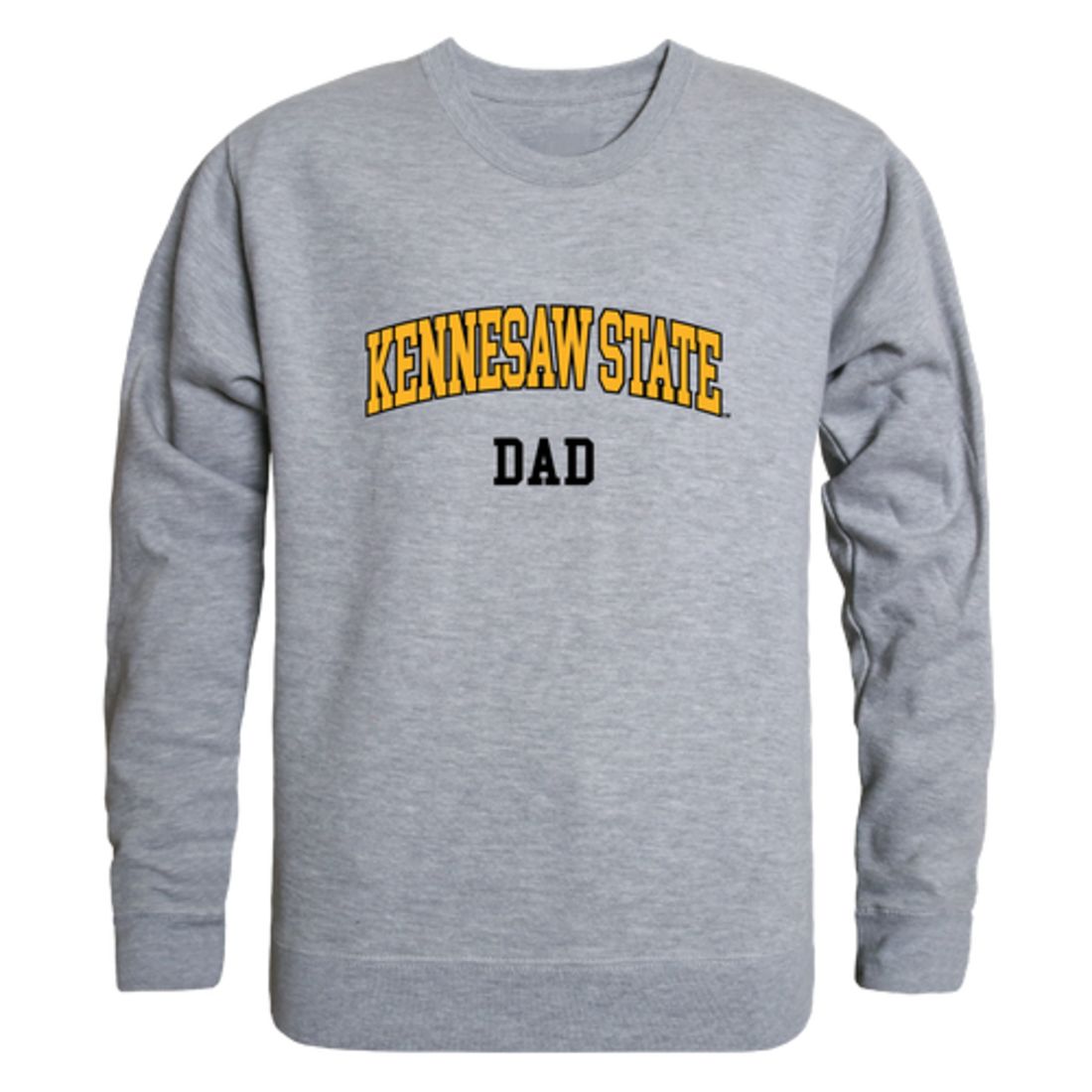 KSU Kennesaw State University Owls Dad Fleece Crewneck Pullover Sweatshirt Black