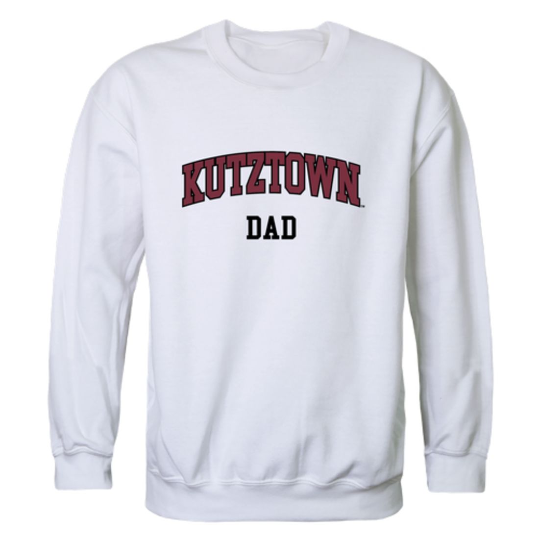 Kutztown University of Pennsylvania Golden Bears Dad Fleece Crewneck Pullover Sweatshirt Heather Grey