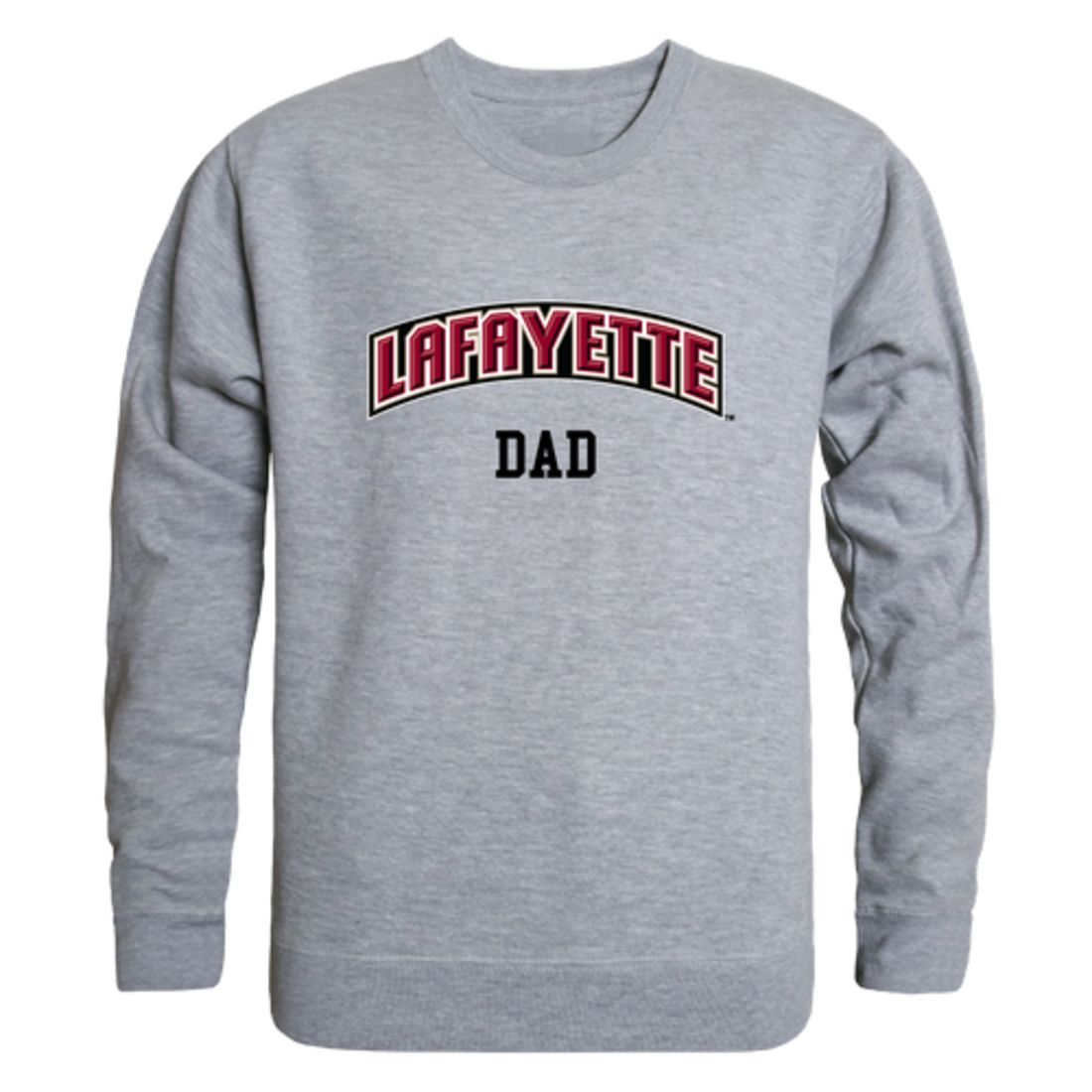 Lafayette College Leopards Dad Fleece Crewneck Pullover Sweatshirt Heather Grey