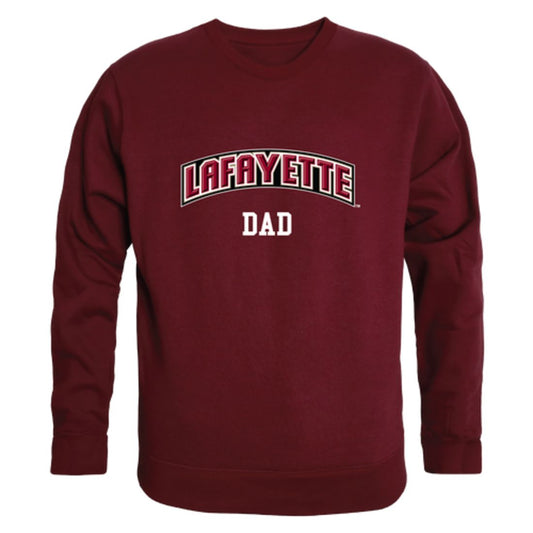 Lafayette College Leopards Dad Fleece Crewneck Pullover Sweatshirt Heather Grey
