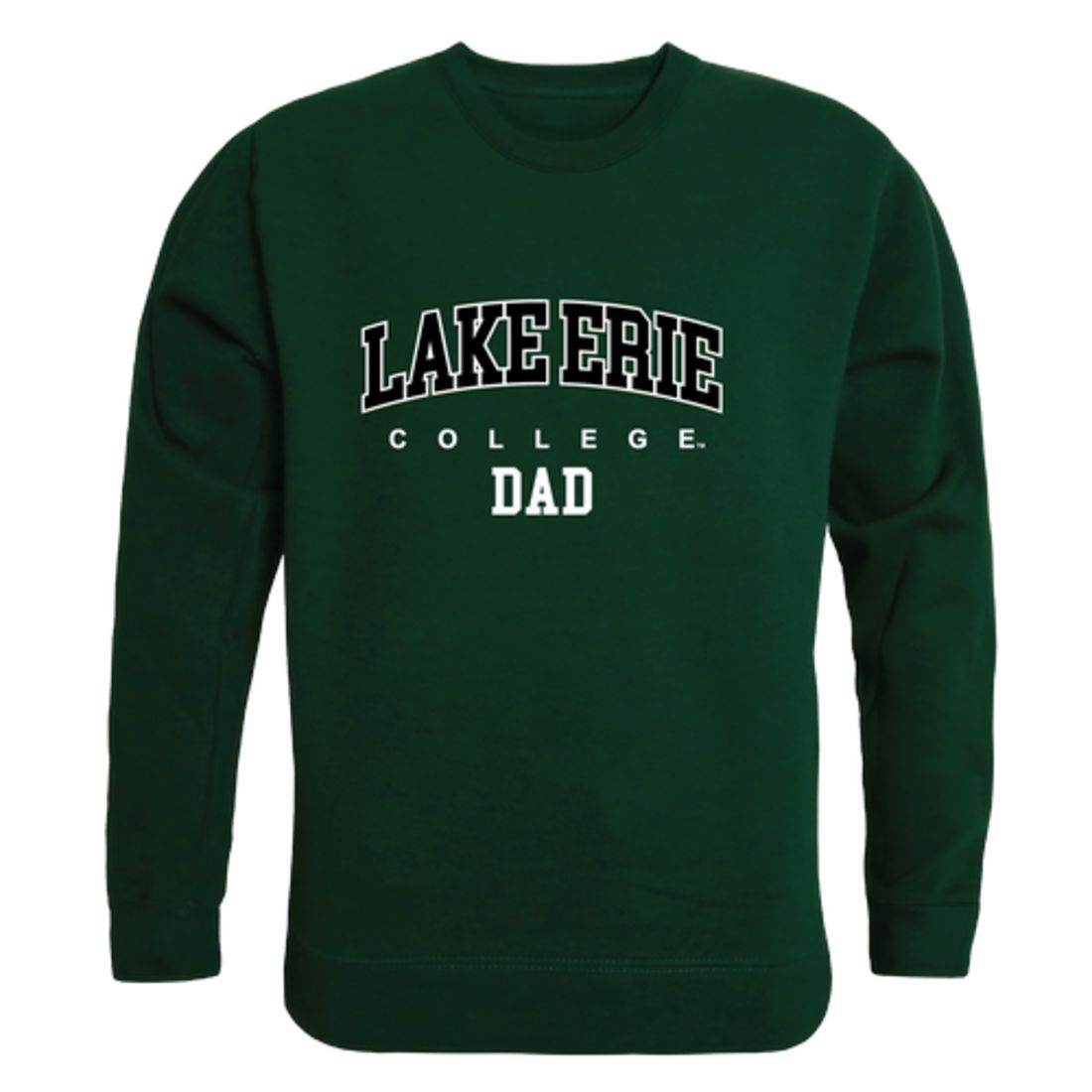 Lake Erie College Storm Dad Fleece Crewneck Pullover Sweatshirt Forest