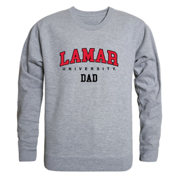 Lamar University Cardinals Dad Fleece Crewneck Pullover Sweatshirt Heather Grey