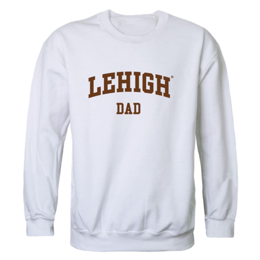 Lehigh University Mountain Hawks Dad Fleece Crewneck Pullover Sweatshirt Heather Grey
