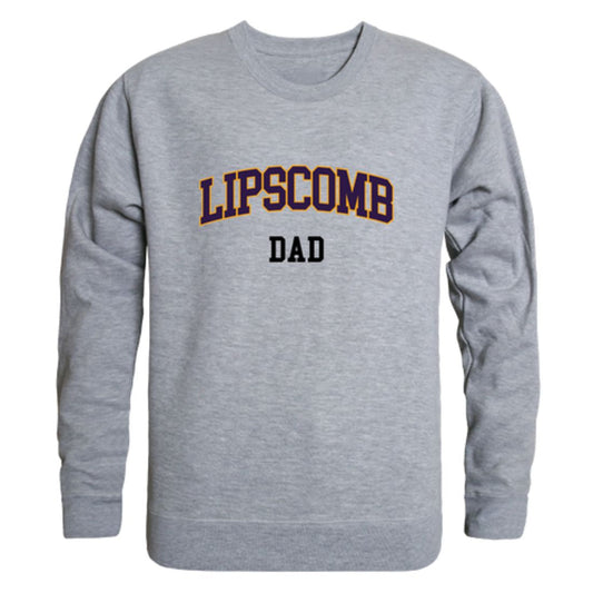 Lipscomb University Bisons Dad Fleece Crewneck Pullover Sweatshirt Heather Charcoal