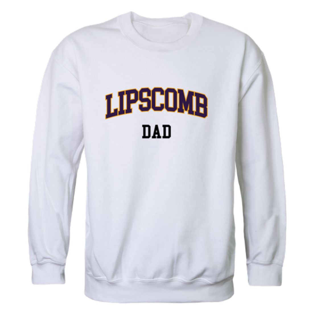 Lipscomb University Bisons Dad Fleece Crewneck Pullover Sweatshirt Heather Charcoal