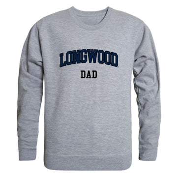 Longwood University Lancers Dad Fleece Crewneck Pullover Sweatshirt Heather Grey