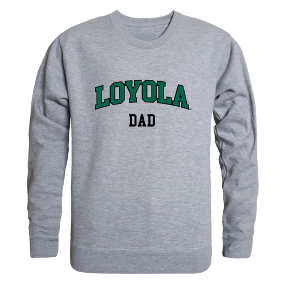 Loyola University Maryland Greyhounds Dad Fleece Crewneck Pullover Sweatshirt Forest