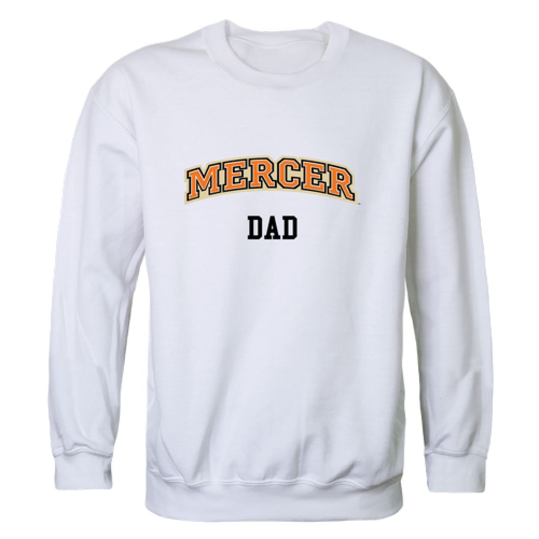 Mercer University Bears Dad Fleece Crewneck Pullover Sweatshirt Heather Charcoal