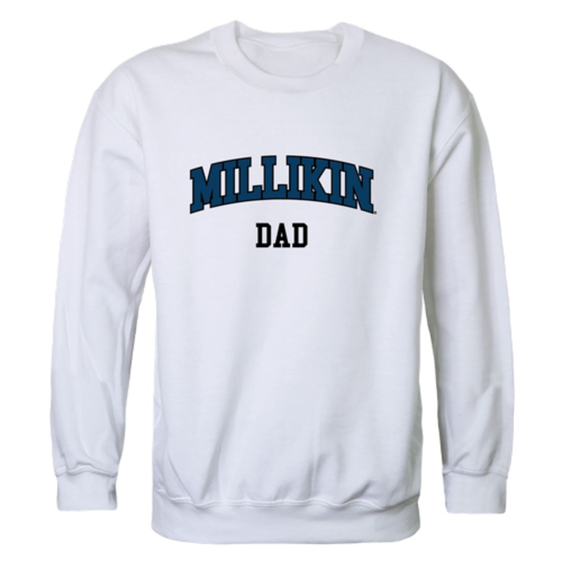 Millikin University Big Blue Dad Fleece Crewneck Pullover Sweatshirt Heather Grey