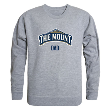 Mount St Marys University Mountaineers Mountaineers Mountaineers Dad Fleece Crewneck Pullover Sweatshirt Heather Grey
