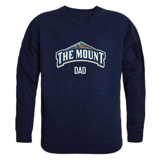 Mount St Marys University Mountaineers Mountaineers Mountaineers Dad Fleece Crewneck Pullover Sweatshirt Heather Grey