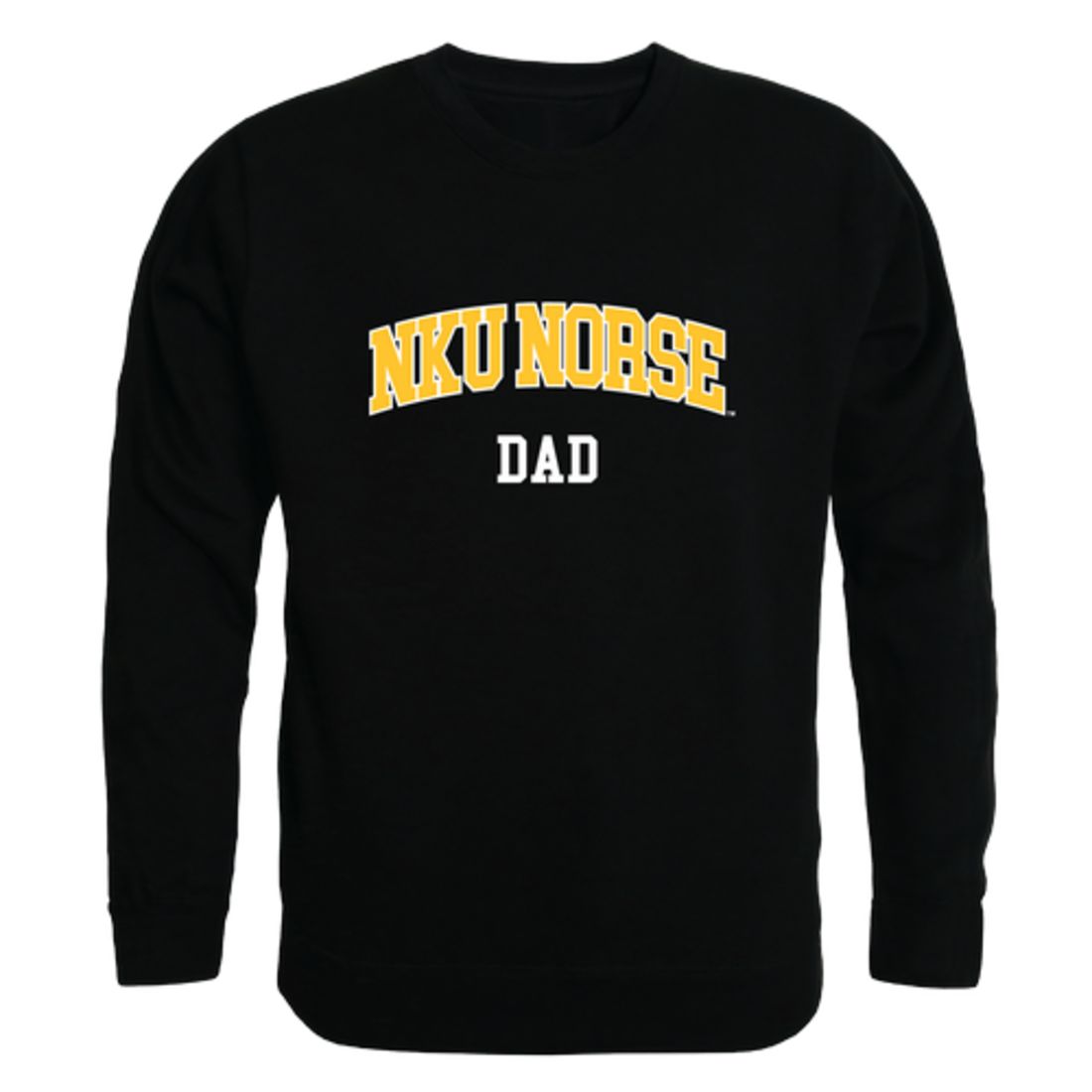 NKU Northern Kentucky University Norse Dad Fleece Crewneck Pullover Sweatshirt Black
