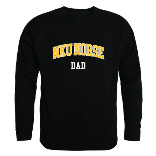 NKU Northern Kentucky University Norse Dad Fleece Crewneck Pullover Sweatshirt Black