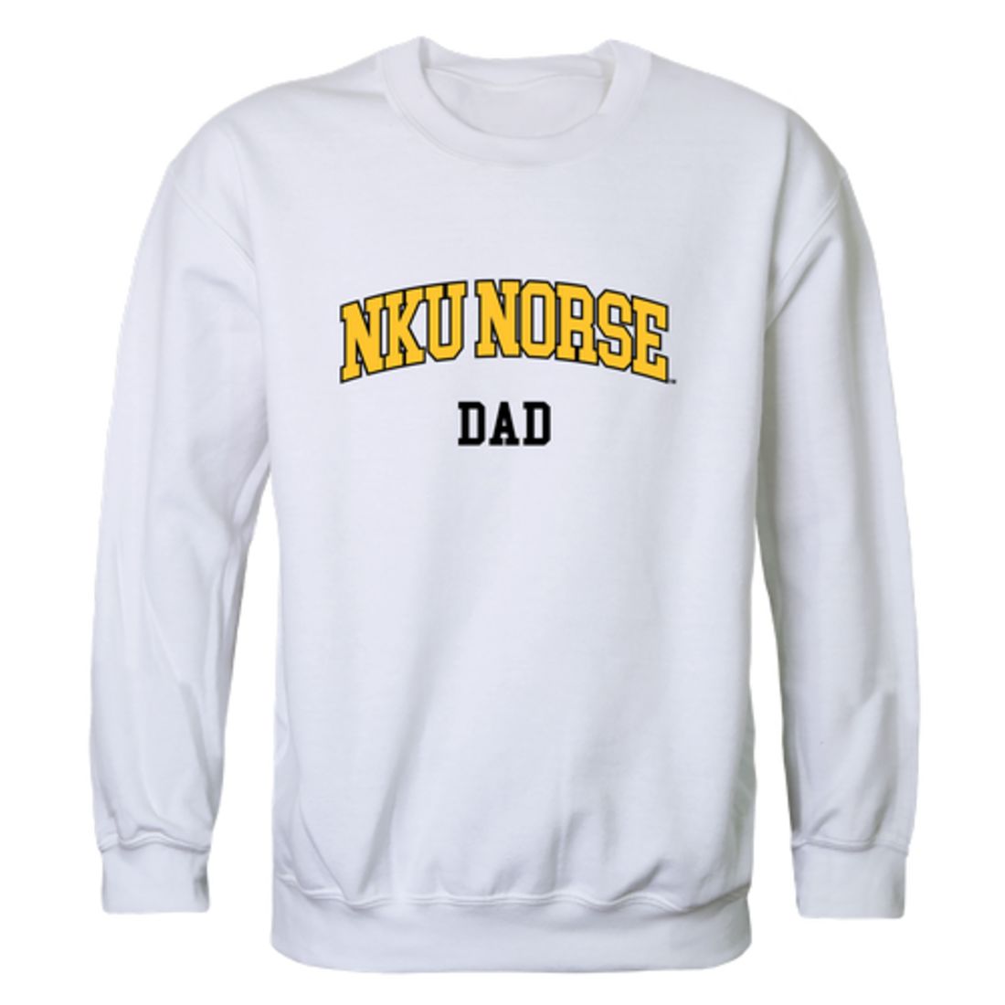 NKU Northern Kentucky University Norse Dad Fleece Crewneck Pullover Sweatshirt Black