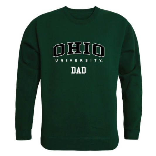 Ohio University Bobcats Dad Fleece Crewneck Pullover Sweatshirt Forest