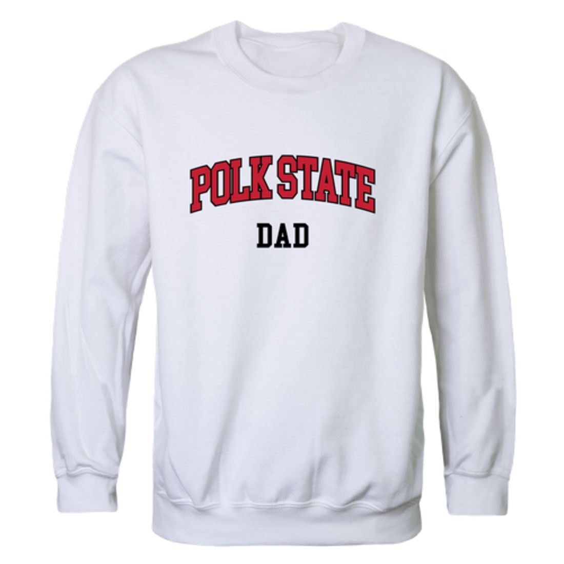 Polk State College Eagles Dad Fleece Crewneck Pullover Sweatshirt Heather Grey