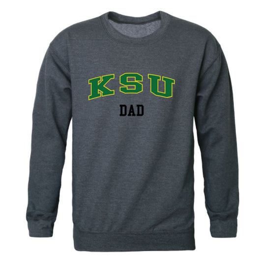 KYSU Kentucky State University Thorobreds Dad Fleece Crewneck Pullover Sweatshirt Heather Charcoal