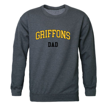 MWSU Missouri Western State University Griffons Dad Fleece Crewneck Pullover Sweatshirt Heather Charcoal