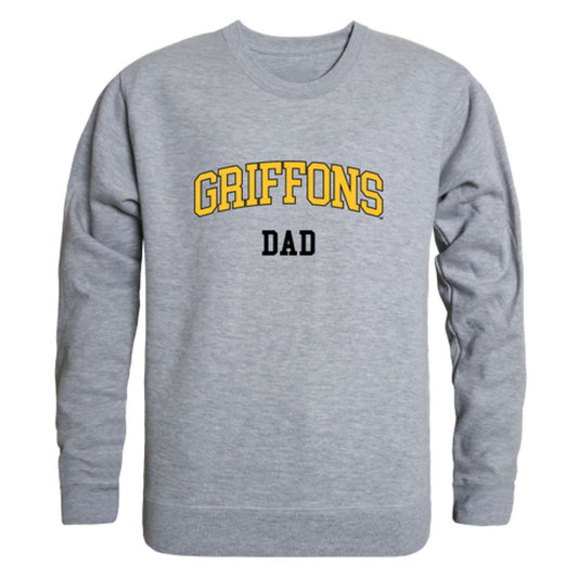 MWSU Missouri Western State University Griffons Dad Fleece Crewneck Pullover Sweatshirt Heather Charcoal