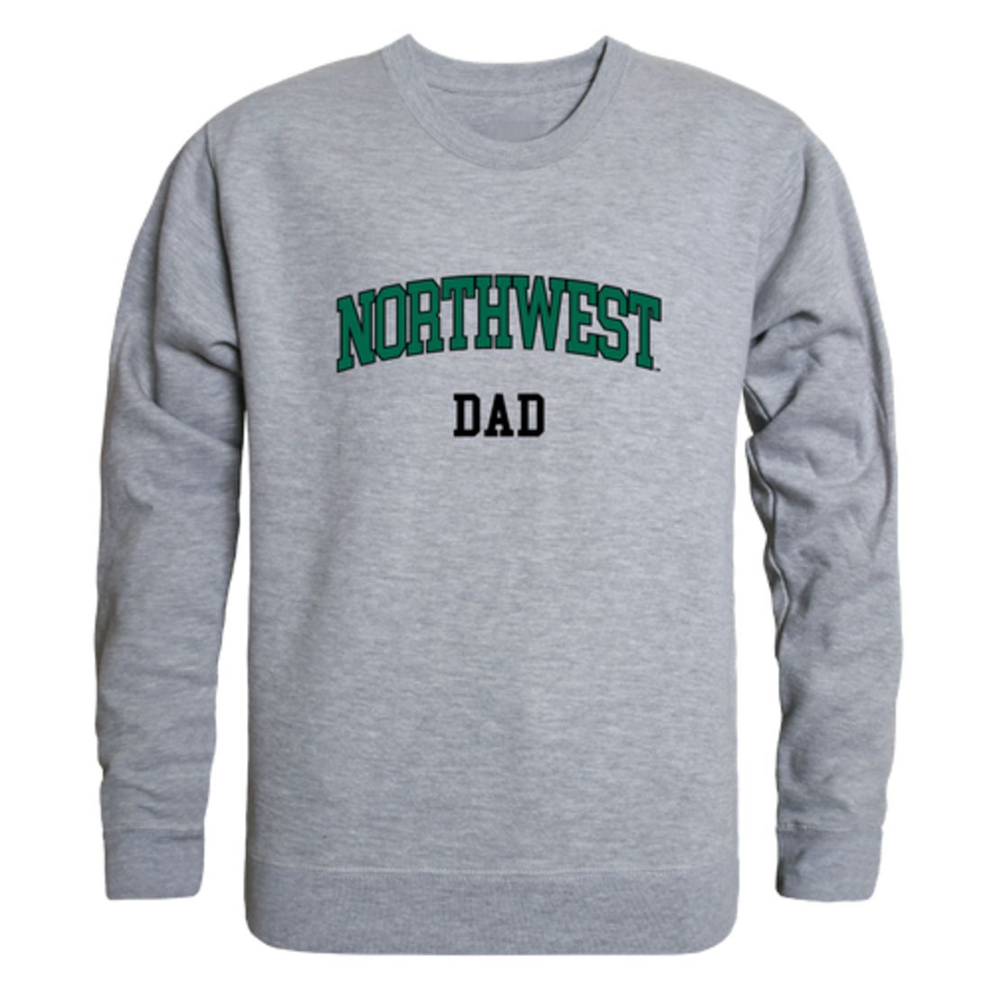 NW Northwest Missouri State University Bearcat Dad Fleece Crewneck Pullover Sweatshirt Forest