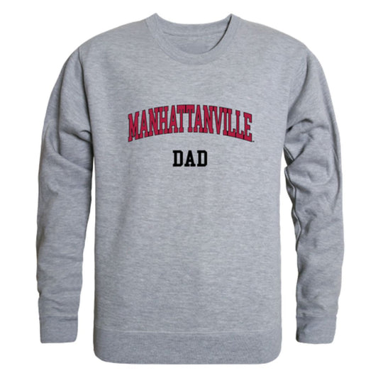 Manhattanville College Valiants Dad Fleece Crewneck Pullover Sweatshirt