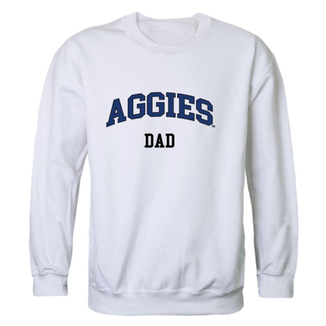 North Carolina A&T State University Aggies Dad Fleece Crewneck Pullover Sweatshirt