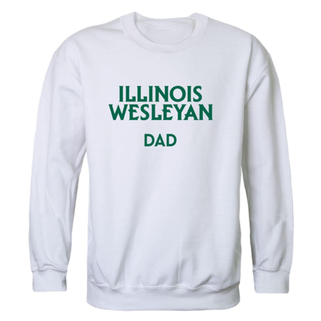 Illinois Wesleyan University Titans Dad Fleece Crewneck Pullover Sweatshirt